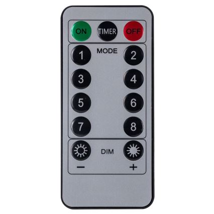 Aigostar - LED zunanji božični niz 120×LED/8 funkcij 3x0,6 m IP44 topla bela + daljinski upravljalnik