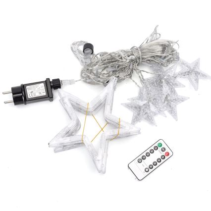 Aigostar - LED zunanji božični niz 120xLED/8 funkcij 3x0,6 m IP44 topla bela + daljinski upravljalnik