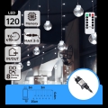 Aigostar - LED Zunanji božični niz 120xLED/8 funkcij 3x0,6m IP44 hladna bela + daljinski upravljalnik