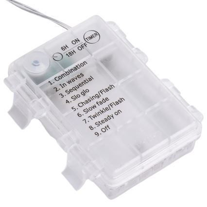 Aigostar - LED zunanji božični niz 120xLED/8 funkcij 3xAA 3,9x1,2m IP44 večbarven