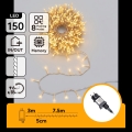 Aigostar - LED zunanji božični niz 150xLED/8 funkcij 10,3m IP44 topla bela
