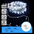 Aigostar - LED zunanji božični niz 150xLED/8 funkcij 15,3m IP44 hladna bela