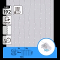 Aigostar - LED zunanji božični niz 192xLED/8 funkcij 3xAA 4,5x1,2m IP44 hladna bela