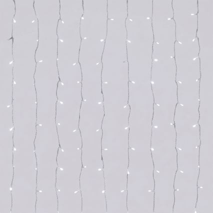 Aigostar - LED zunanji božični niz 192xLED/8 funkcij 3xAA 4,5x1,2m IP44 hladna bela