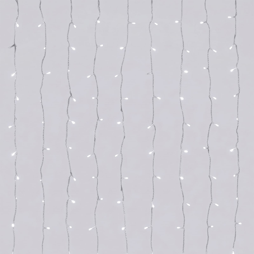 Aigostar - LED zunanji božični niz 192xLED/8 funkcij 3xAA 4,5x1,2m IP44 hladna bela