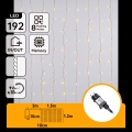 Aigostar - LED zunanji božični niz 192xLED/8 funkcij 4,5x1,2m IP44 topla bela