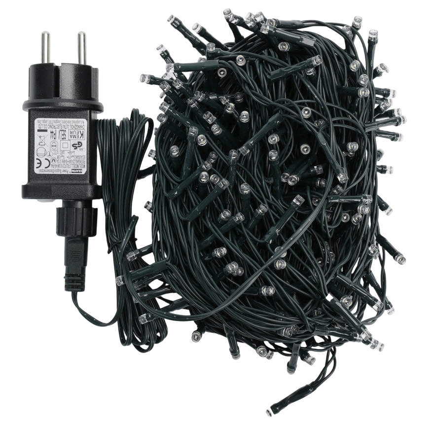 Aigostar - LED zunanji božični niz 200xLED/8 načinov 20m IP44 hladno bela