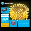 Aigostar - LED zunanji božični niz 200xLED/8 funkcij 23m IP44 topla bela