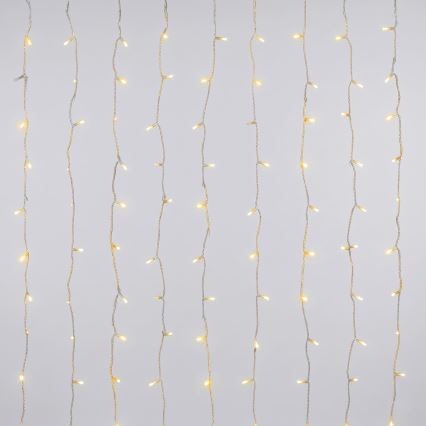 Aigostar - LED zunanji božični niz 200xLED/8 funkcij 3xAA 5x2m IP44 topla bela