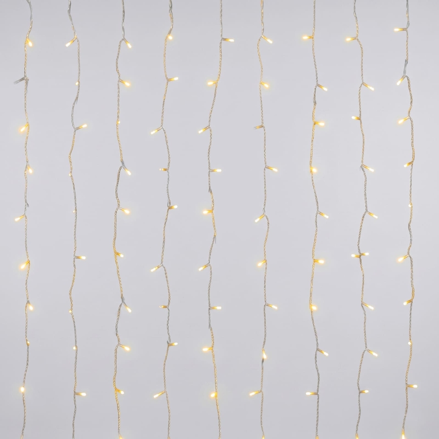 Aigostar - LED zunanji božični niz 200xLED/8 funkcij 3xAA 5x2m IP44 topla bela