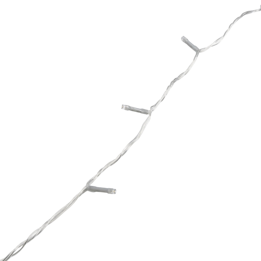 Aigostar - LED Zunanji božični niz 200xLED/8 funkcij 4xAA 20m IP44 hladno bela