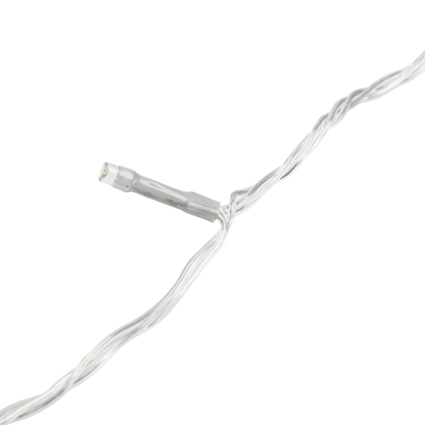 Aigostar - LED Zunanji božični niz 200xLED/8 funkcij 4xAA 20m IP44 hladno bela