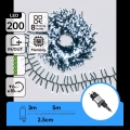 Aigostar - LED zunanji božični niz 200xLED/8 funkcij 8m IP44 hladna bela