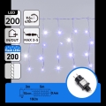 Aigostar - LED zunanji božični niz 200xLED 8x0,4m IP44 modra