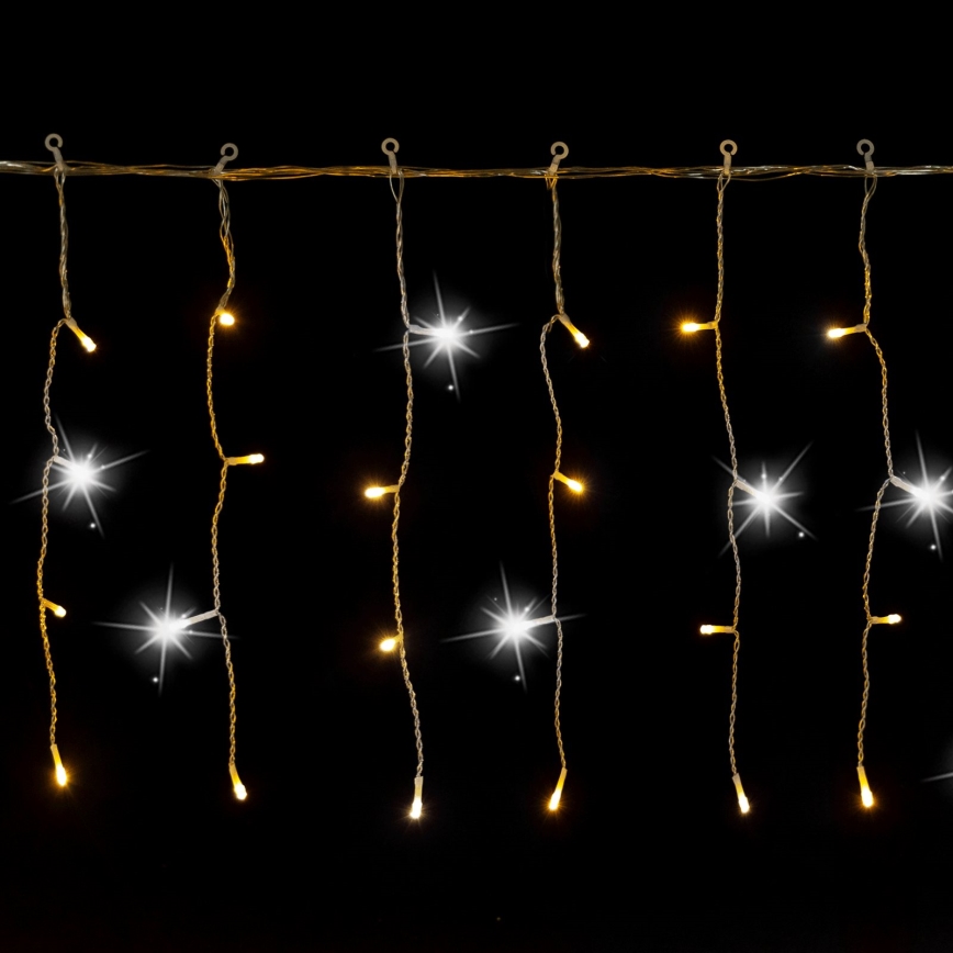 Aigostar - LED zunanji božični niz 200xLED 8x0,4m IP44 topla bela