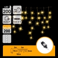 Aigostar - LED zunanji božični niz 200xLED 8x0,6m IP44 topla bela