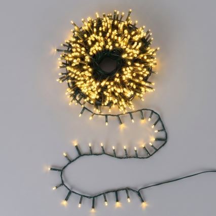 Aigostar - LED zunanji božični niz 2500xLED/8 funkcij 53m IP44 topla bela