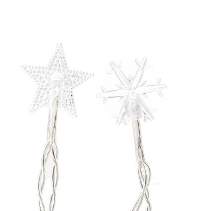 Aigostar - LED zunanji niz 25xLED/8 funkcij 3xAA 2,5 m IP44 hladna bela