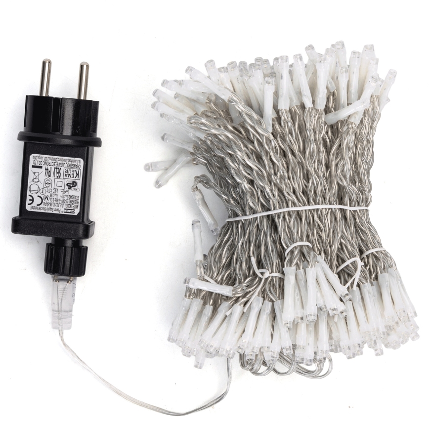 Aigostar - LED zunanji božični niz 288 LED/8 funkcij 1,5x1,8m IP44 hladna bela