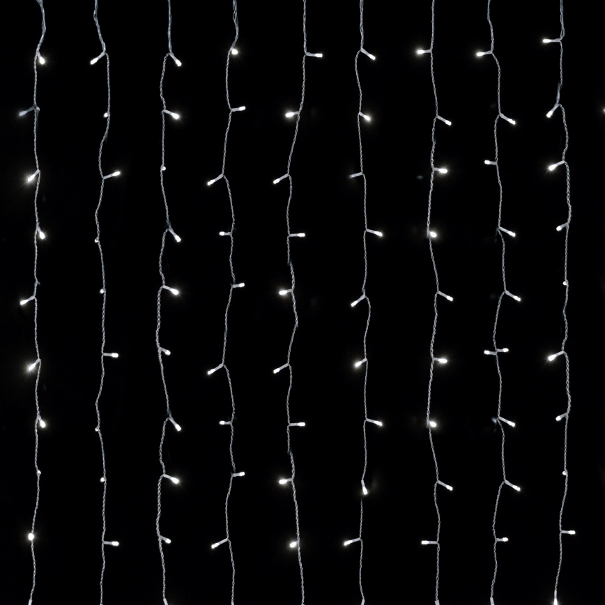 Aigostar - LED zunanji božični niz 288xLED/8 funkcij 1,5x1,8m IP44 hladna bela