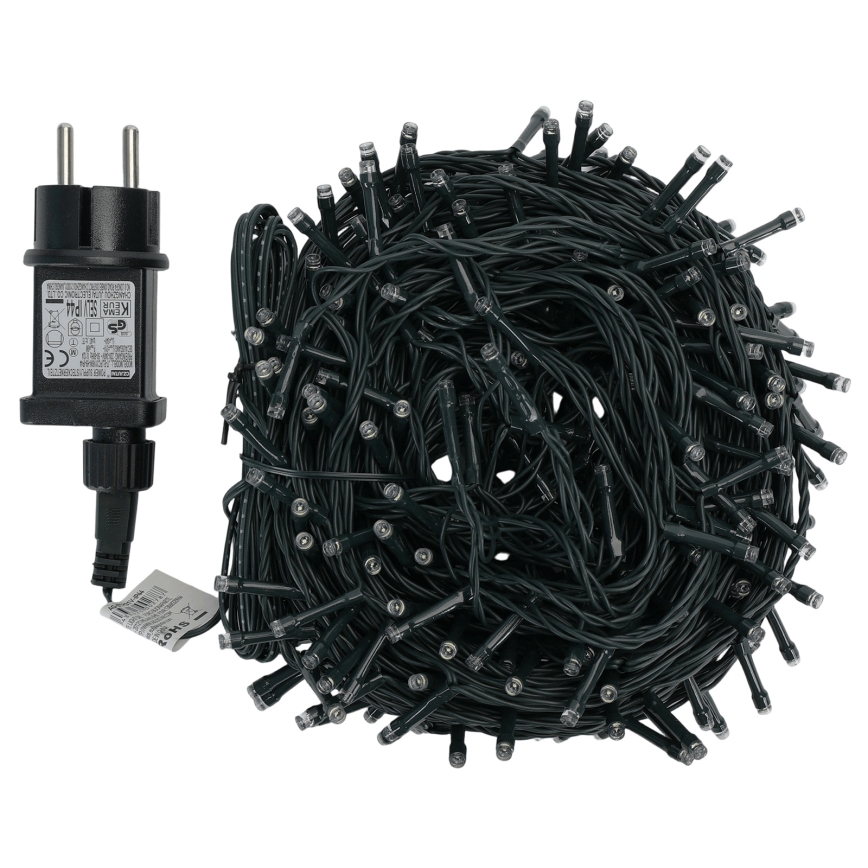 Aigostar - LED zunanji božični niz 300xLED/8 funkcij 30m IP44 hladno bela