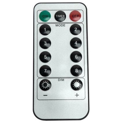 Aigostar - LED zunanji niz 300 LED/8 funkcij 3x1m IP44 topla bela + daljinski upravljalnik
