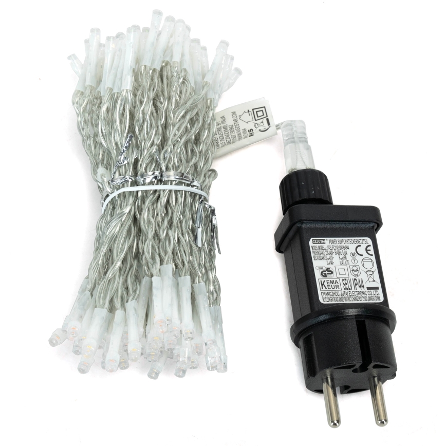 Aigostar - LED zunanji božični niz 300xLED/8 funkcij 3x1m IP44 topla bela + daljinski upravljalnik