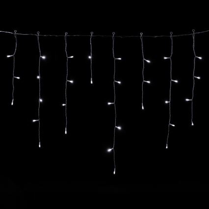 Aigostar - LED zunanji božični niz lučk 300xLED/8 funkcij 3xAA 18x0,6 m IP44 hladna bela