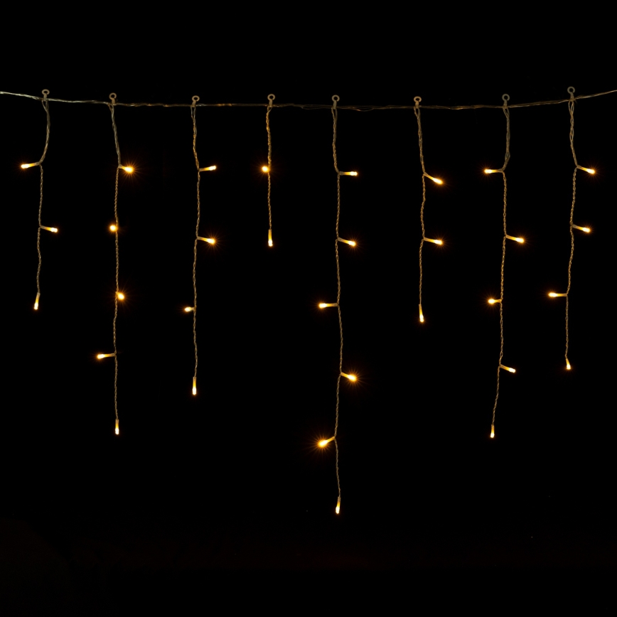 Aigostar - LED zunanji božični niz 300×LED/8 programov 3×AA 18×0,6 m IP44 topla bela