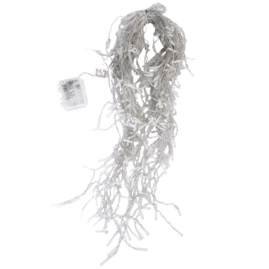 Aigostar - LED zunanji božični niz 300xLED/8 funkcij 3xAA 18x0,6 m IP44 večbarven