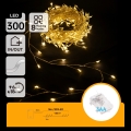 Aigostar - LED zunanji božični niz 300xLED/8 funkcij 3xAA 9,3m IP44 topla bela