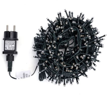 Aigostar - LED zunanji božični niz 320xLED+80xLED 23m IP44 topla+hladna bela