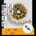 Aigostar - LED zunanji božični niz 400xLED/8 funkcij 13m IP44 topla bela