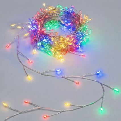 Aigostar - LED zunanji božični niz 50xLED/8 funkcij 3xAA 1,8m IP44 večbarven