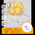 Aigostar - LED zunanji božični niz 50xLED/8 funkcij 3xAA 5,3m IP44 topla bela