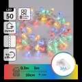 Aigostar - LED Zunanji božični niz 50xLED/8 funkcij 3xAA 5,3m IP44 večbarven