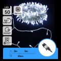 Aigostar - LED zunanji božični niz 50xLED/8 funkcij 8m IP44 hladna bela