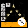 Aigostar - LED zunanji božični niz 70xLED/230V 1,2x1m IP44 topla bela v obliki zvezd