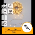 Aigostar - LED Zunanji božični niz 750xLED/8 načinov 78m IP44 topla bela
