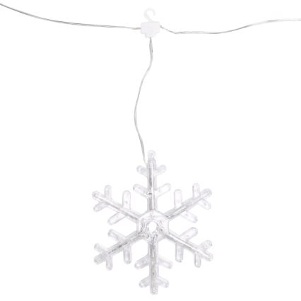 Aigostar - LED zunanji božični niz 84 x LED / 8 funkcij, 1,2 x 1 m, IP44, hladno bela, snežinke