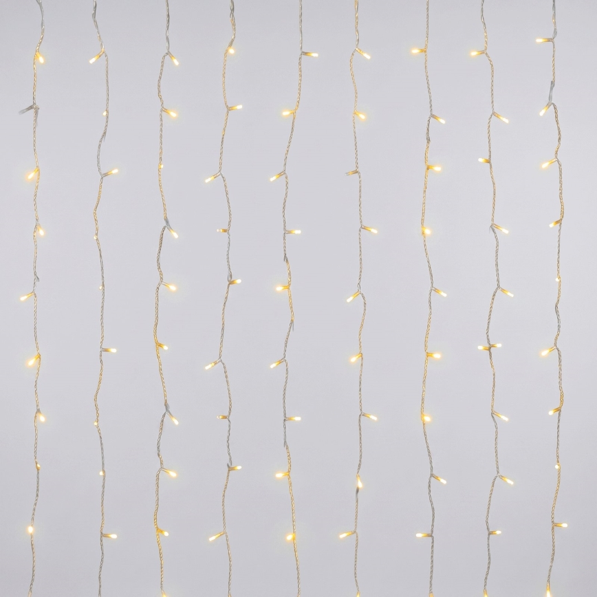 Aigostar - LED Zunanji božični niz 372xLED/8 funkcij 3xAA 6x1,2m IP44 topla bela