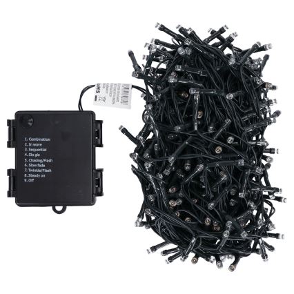 Aigostar - Zunanji božični LED niz 500xLED, 8 načinov, 4xAA, 25,3 m, IP44, večbarven