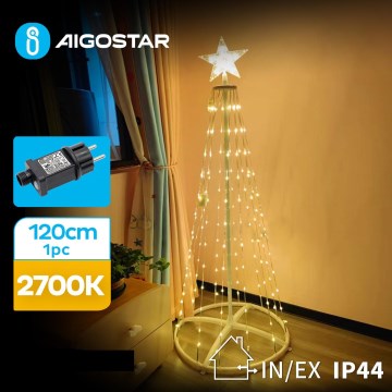 Aigostar - LED Zunanji božični okrasek LED/3,6W/31/230V 2700K 120 cm IP44