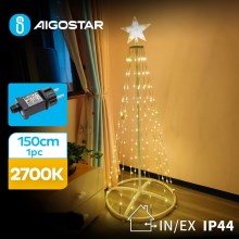 Aigostar - LED Zunanji božični okrasek LED/3,6W/31/230V 2700K 150 cm IP44