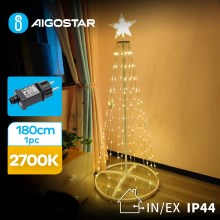 Aigostar - LED Zunanji božični okrasek LED/3,6W/31/230V 2700K 180 cm IP44