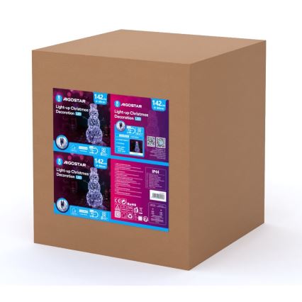 Aigostar - LED Zunanji božični okrasek LED/3,6W/31/230V 6500K 60 cm IP44 snežak