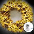 Aigostar - LED zunanji božični venec 3D 72xLED/3xAA premer 50 cm IP44 topla bela