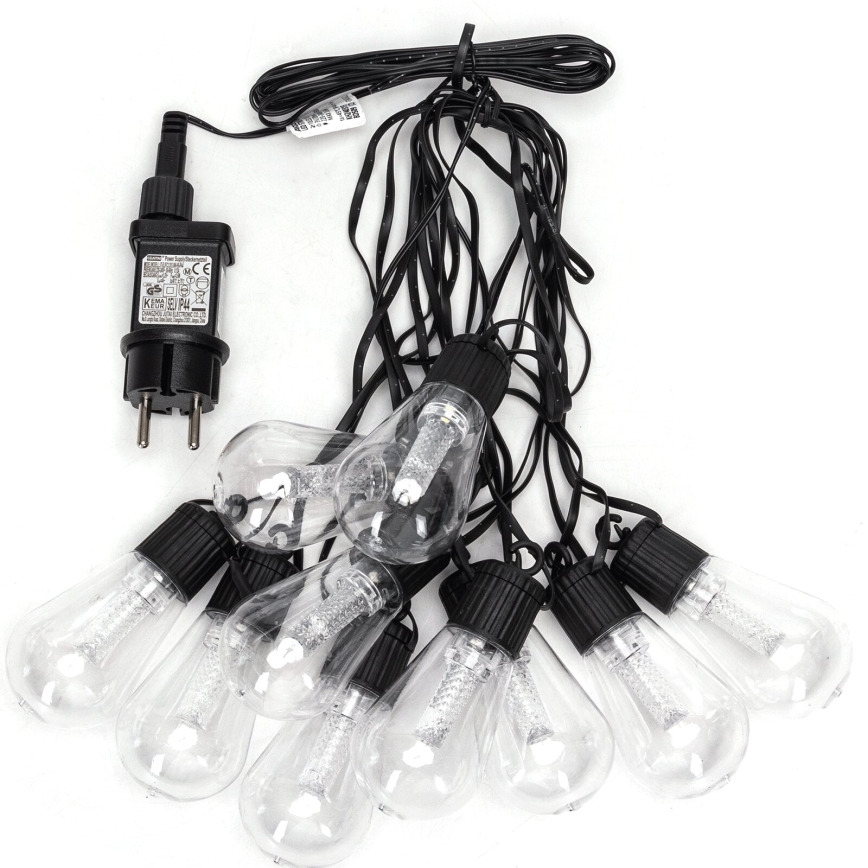 Aigostar - LED zunanji dekorativni niz 10xLED/8m IP44 hladna bela