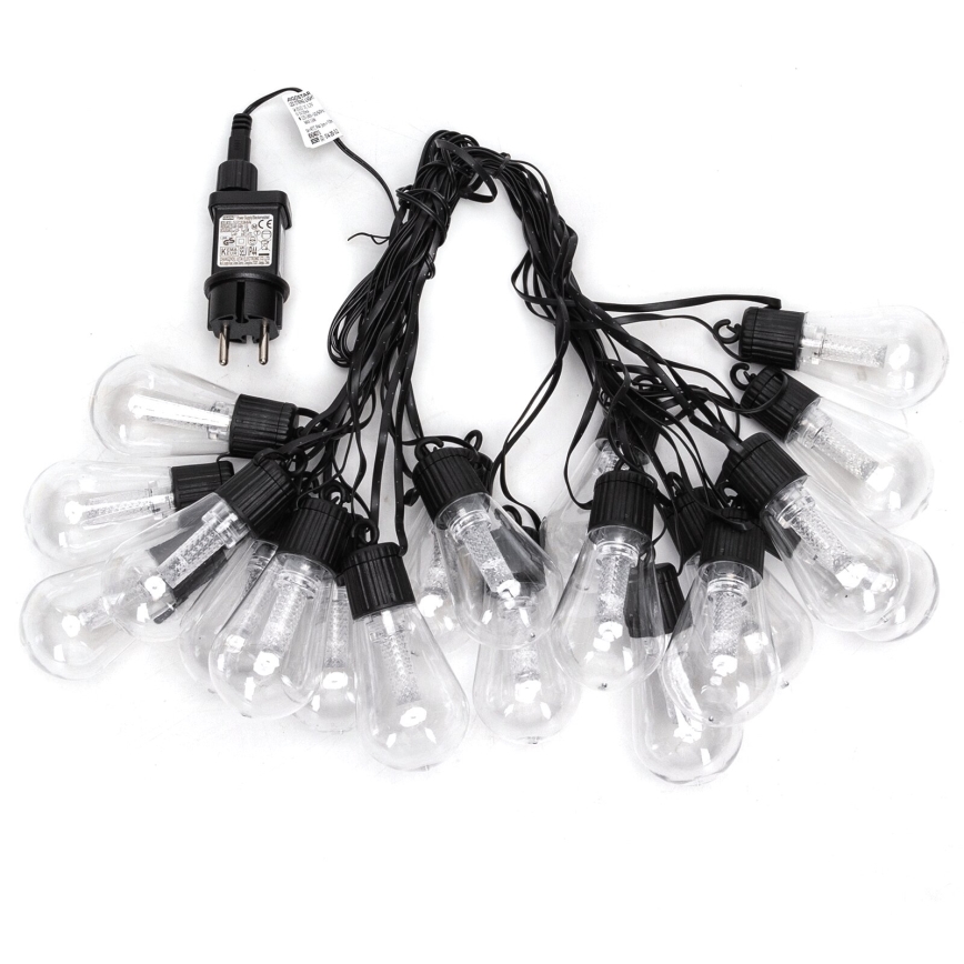 Aigostar - LED zunanji dekorativni niz 20xLED/13m IP44 hladna bela