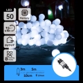 Aigostar - LED zunanji dekorativni niz 50xLED/8 funkcij 5 m IP44 hladno bela